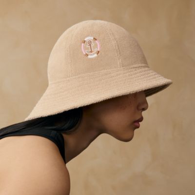 ポーチ 《シャピートルH・キャヴァリエ》刺繍入り PM - ベージュ